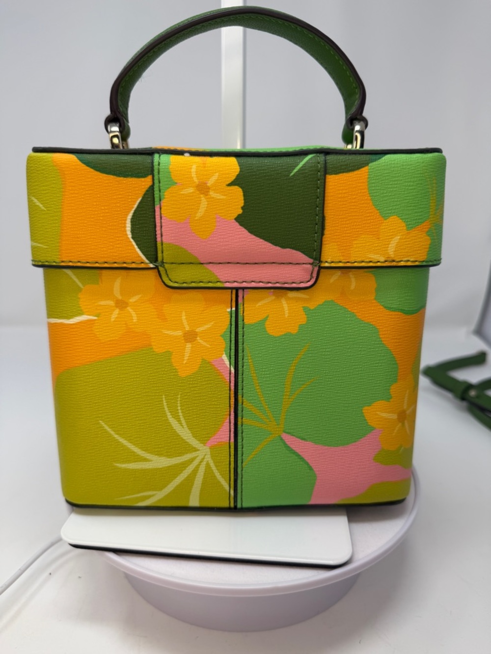 Kate Spade Voyage Cucumber Floral Small Top-Handle Crossbody - Picture 10 of 13